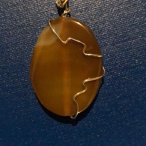 Hand made semi-precious stone necklace